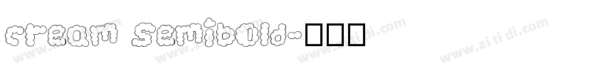 cream Semibold字体转换